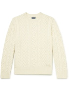 Polo Ralph Lauren - Cable-Knit Wool and Cashmere-Blend Sweater - Neutrals
