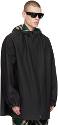 Burberry Black Check Coat
