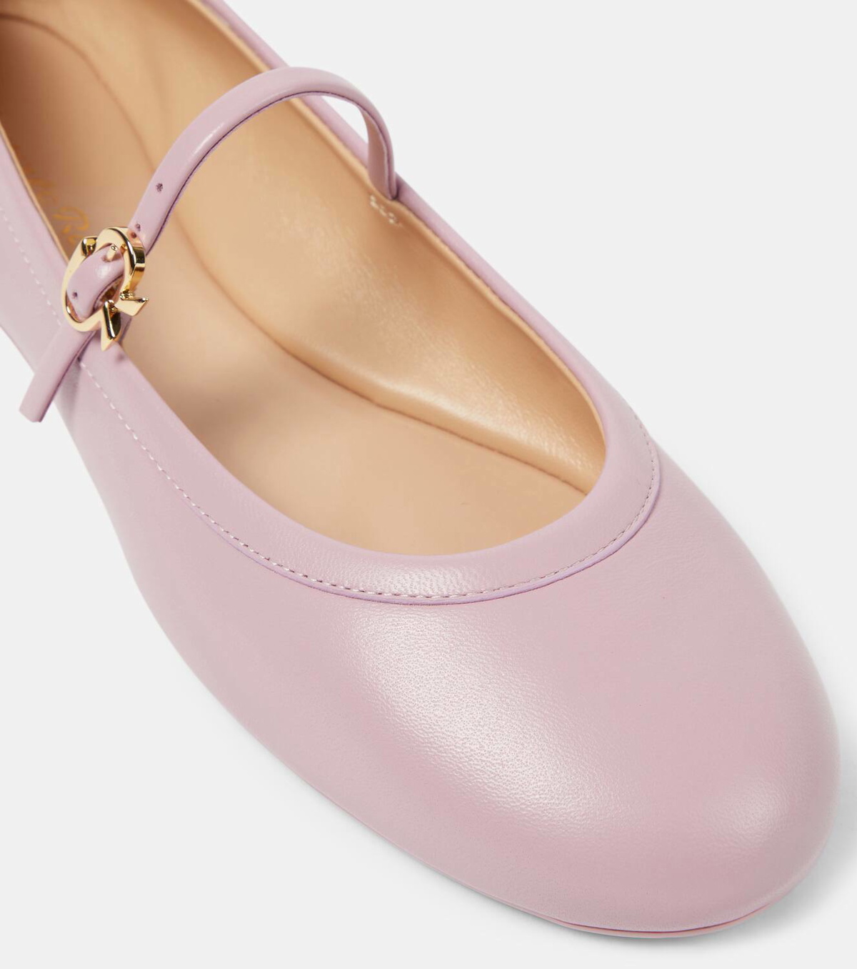 Gianvito Rossi Carla leather Mary Jane flats Gianvito Rossi
