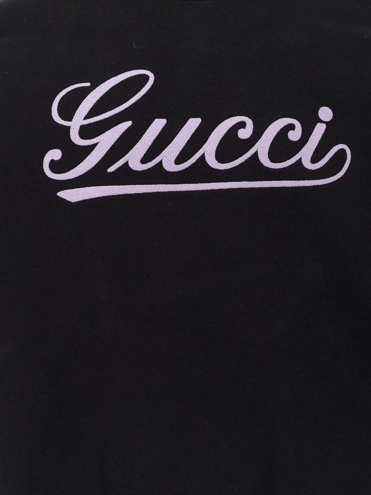 GUCCI Cotton sweatshirt with frontal logo グッチ メンズ Gucci Sweatshirt Black Mens Gucci
