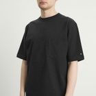 Snow Peak Men's Recycled Cotton T-Shirt in Black