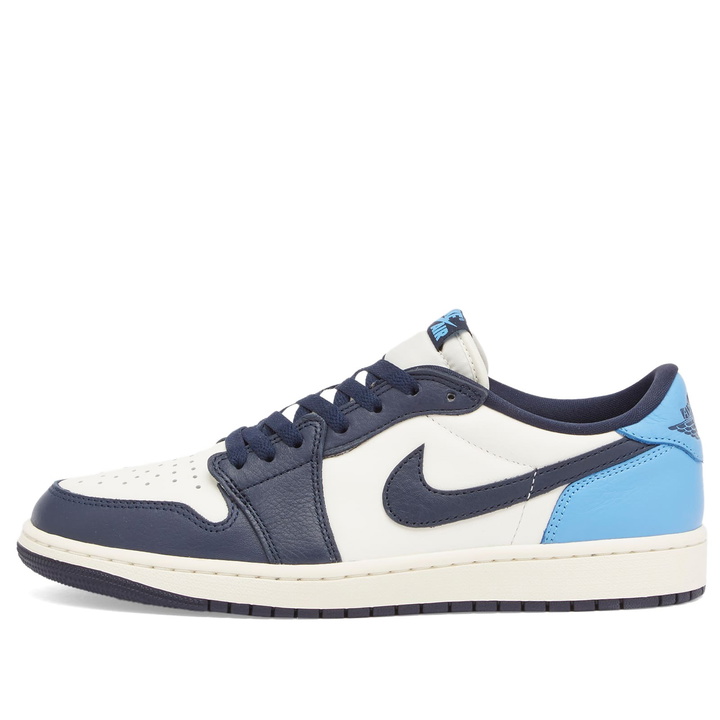 Photo: Air Jordan 1 Retro Low OG in Obsidian/Blue/Sail
