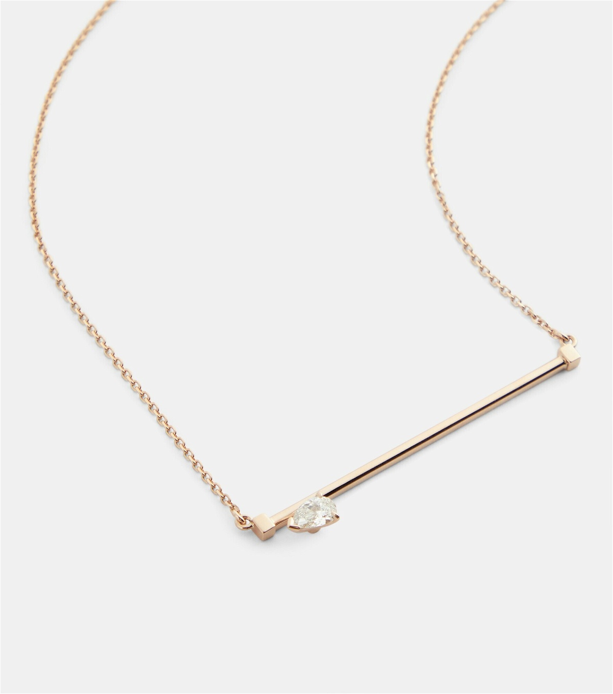 Repossi - Serti Sur Vide 18kt rose gold necklace with diamond Repossi