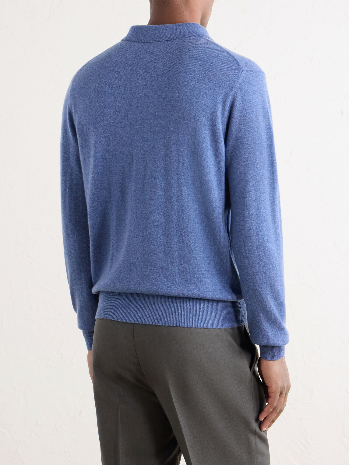 Rubinacci - Cashmere Polo Shirt - Blue