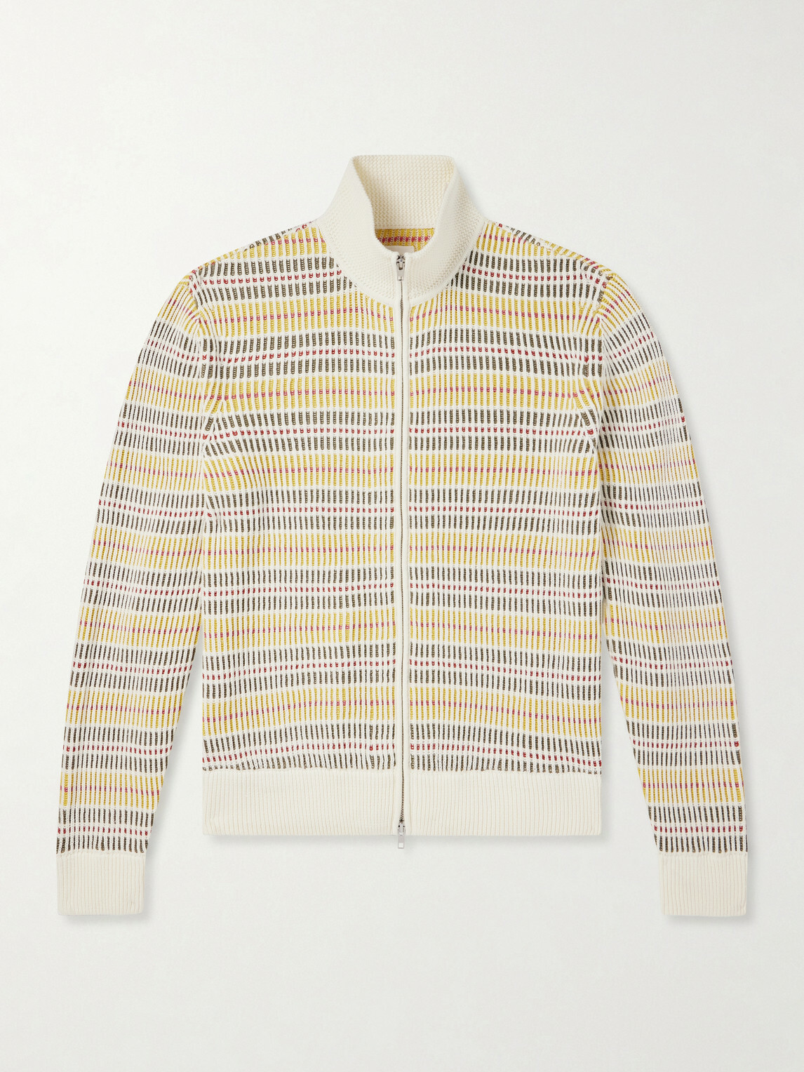 Aimé Leon Dore - Cable-Knit Cotton Zip-Up Sweater - Yellow
