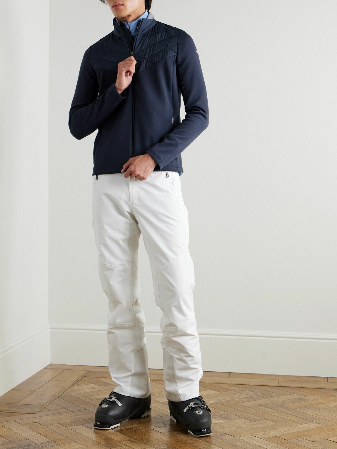 Kjus - Formula Quilted Shell-Trimmed Tech-Jersey Jacket - Blue