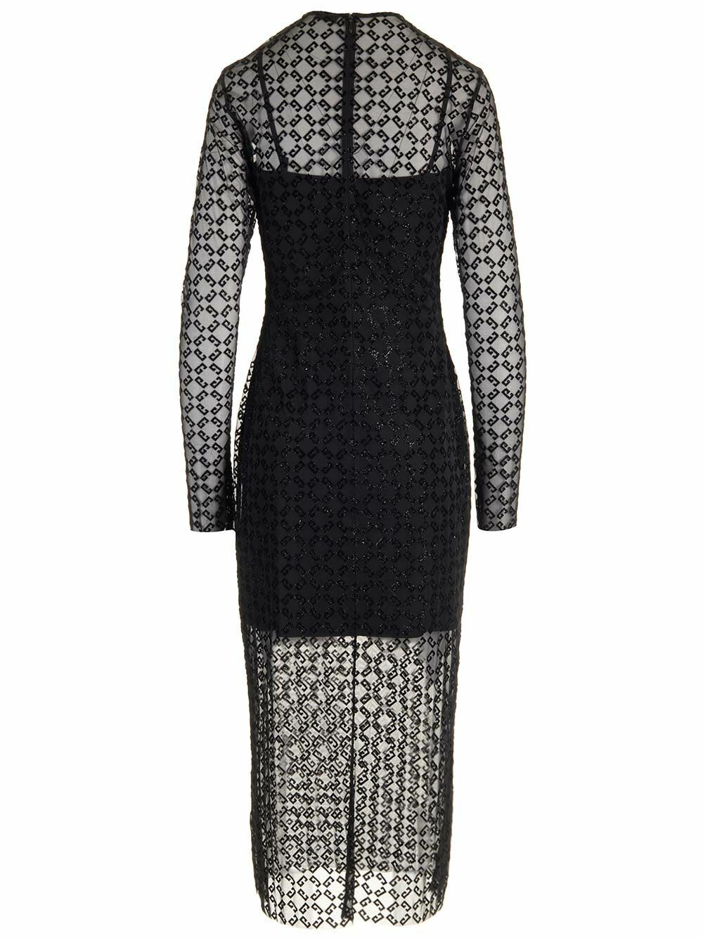 ワンピース Givenchy Monogram 72 Tulle Sheath Dress Givenchy monogram 72 Tulle Sheath Dress Givenchy