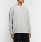 NN07 - Georg Mélange Loopback Cotton-Blend Jersey Sweatshirt - Gray