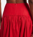 Staud Procida linen maxi skirt