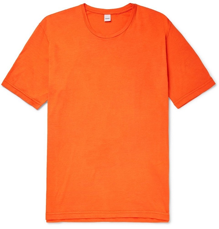 Photo: Aspesi - Slim-Fit Cotton-Jersey T-Shirt - Orange