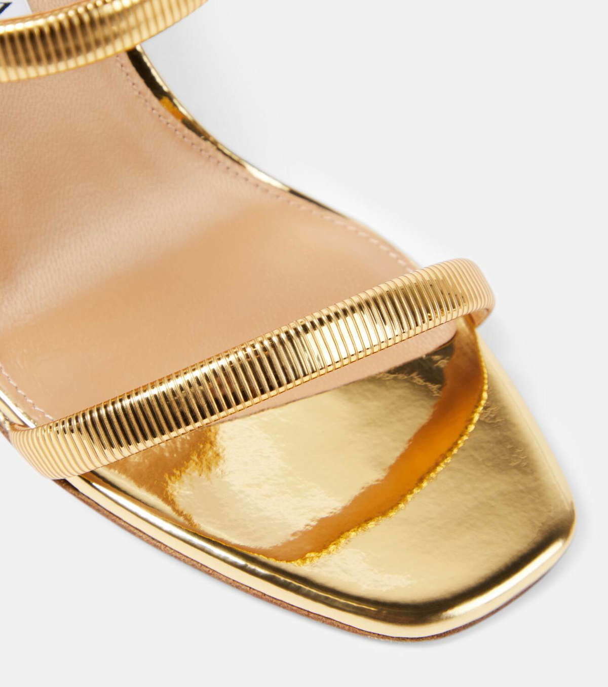 Aquazzura Riviera 95 faux leather wedge sandals Aquazzura