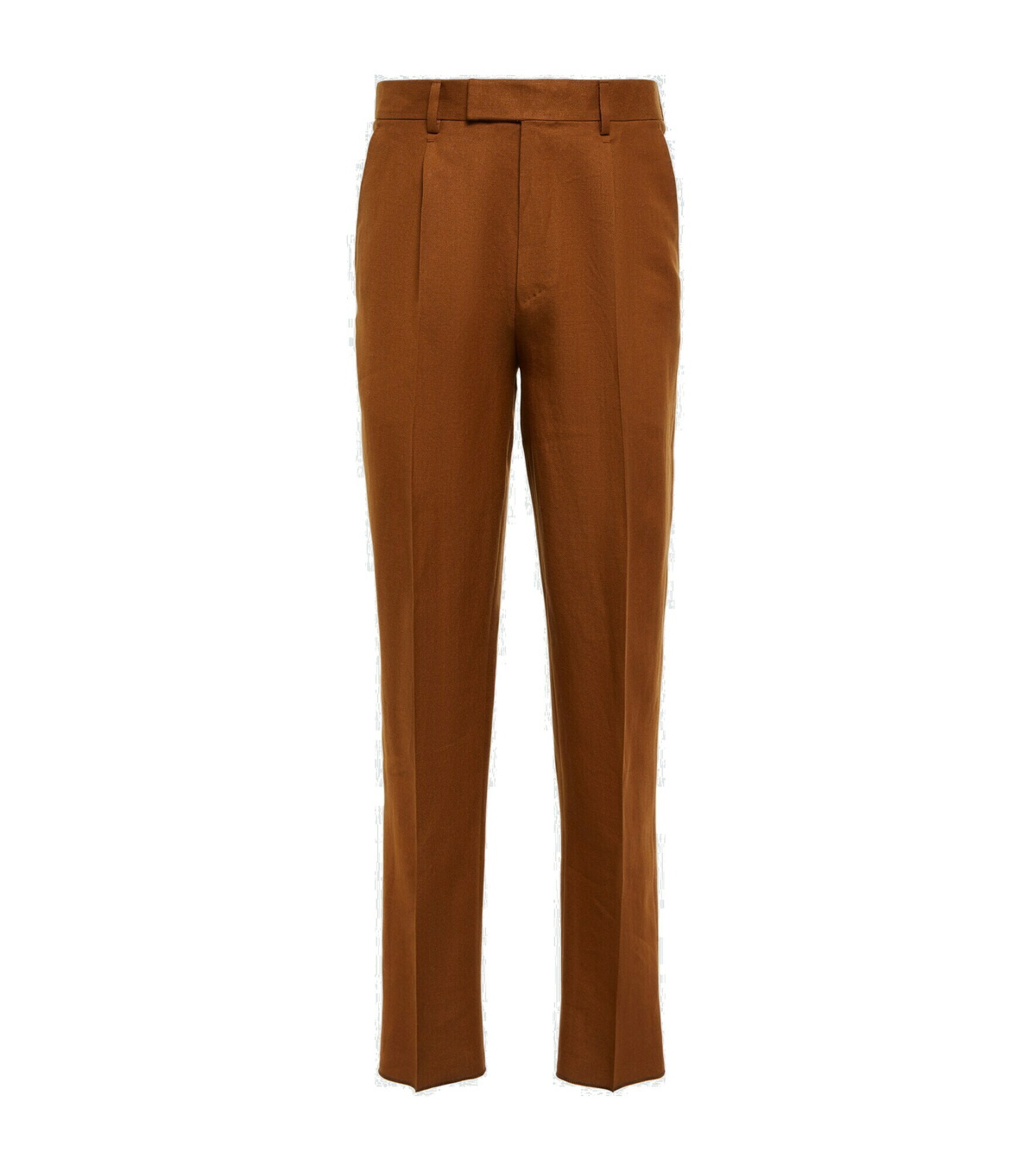 Zegna - Pleated linen and wool pants Zegna