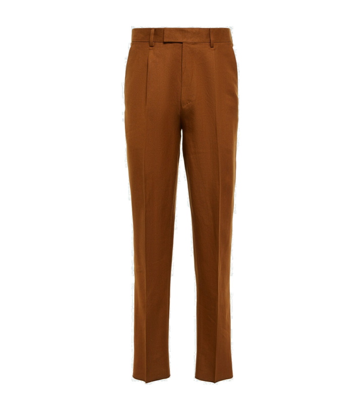 Photo: Zegna - Pleated linen and wool pants