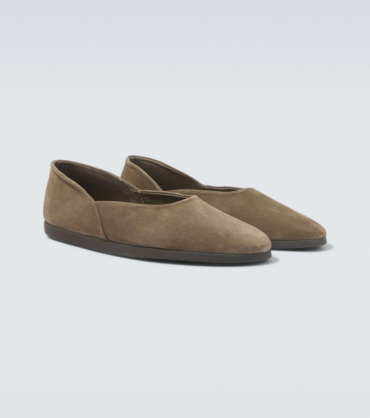 Stòffa Suede slip-on shoes