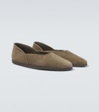 Stòffa Suede slip-on shoes