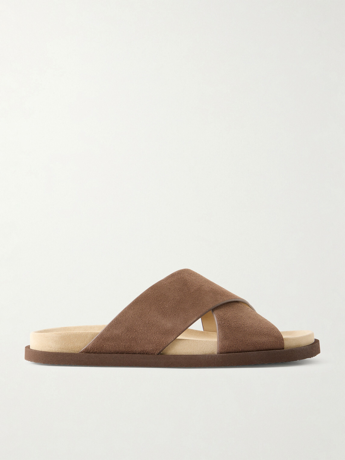 Brunello Cucinelli - Suede Slides - Brown