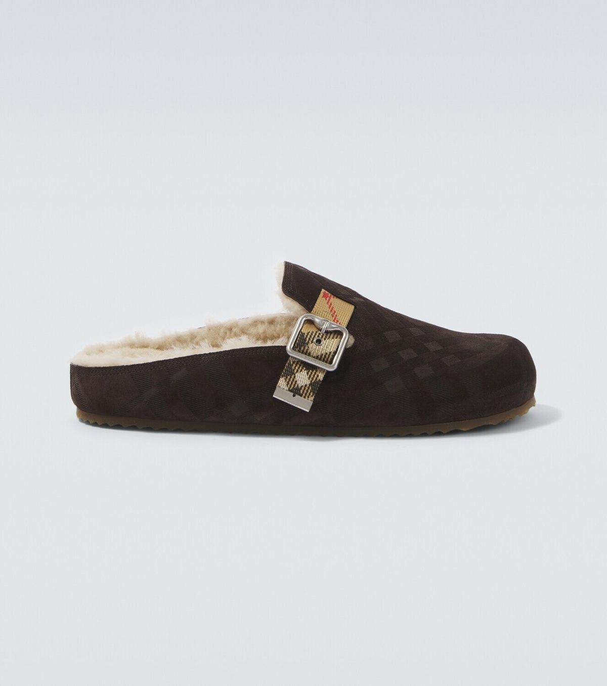 Burberry Urchin shearling-lined suede clogs