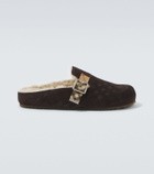 Burberry Urchin shearling-lined suede clogs