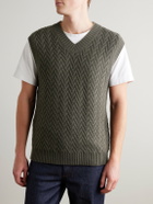Mr P. - Wool and Cashmere-Blend Sweater Vest - Green