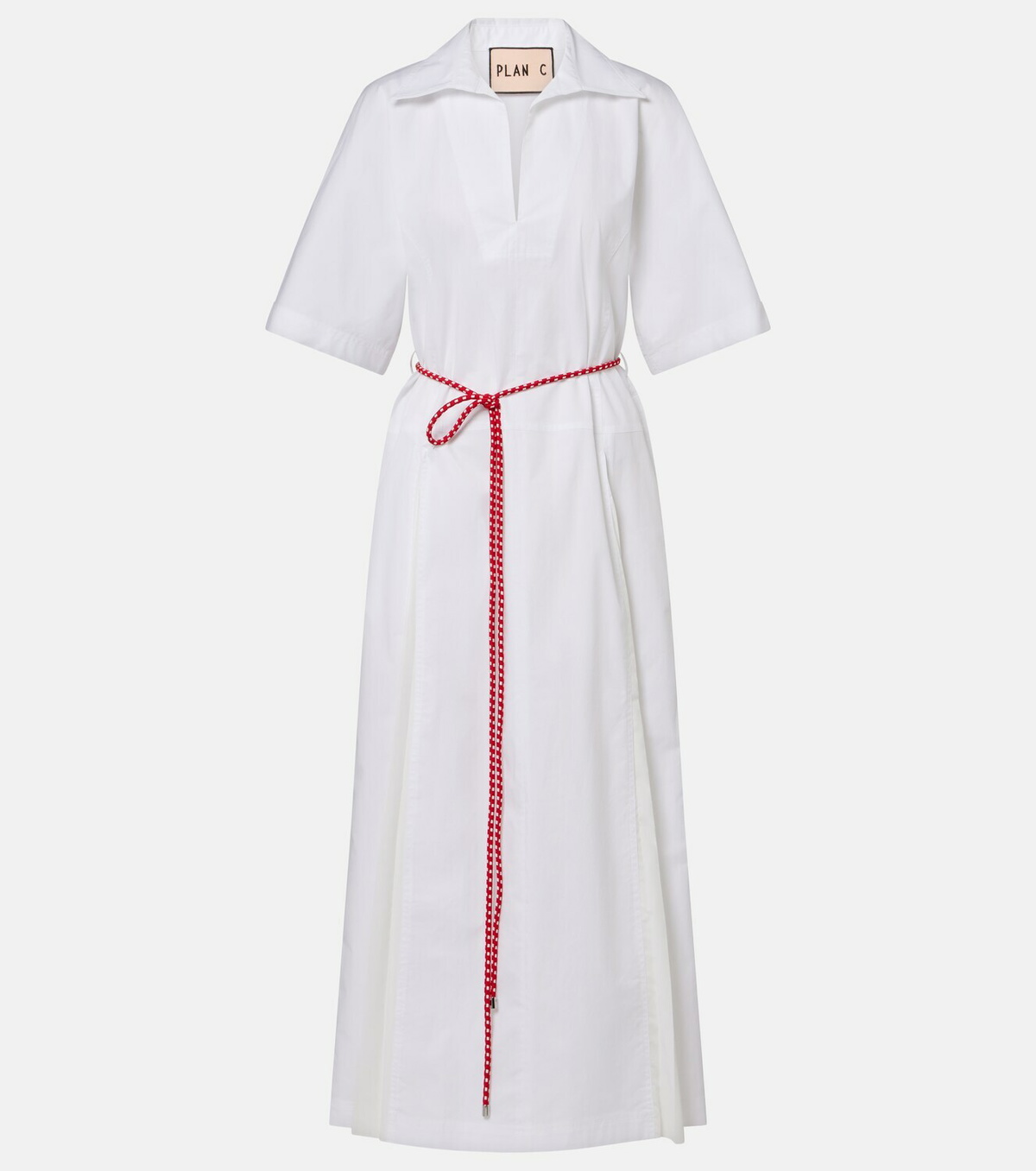 Plan C Cotton-blend shirt dress