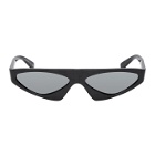 Alain Mikli Paris Black and Silver Alexandre Vauthier Edition Josseline Sunglasses