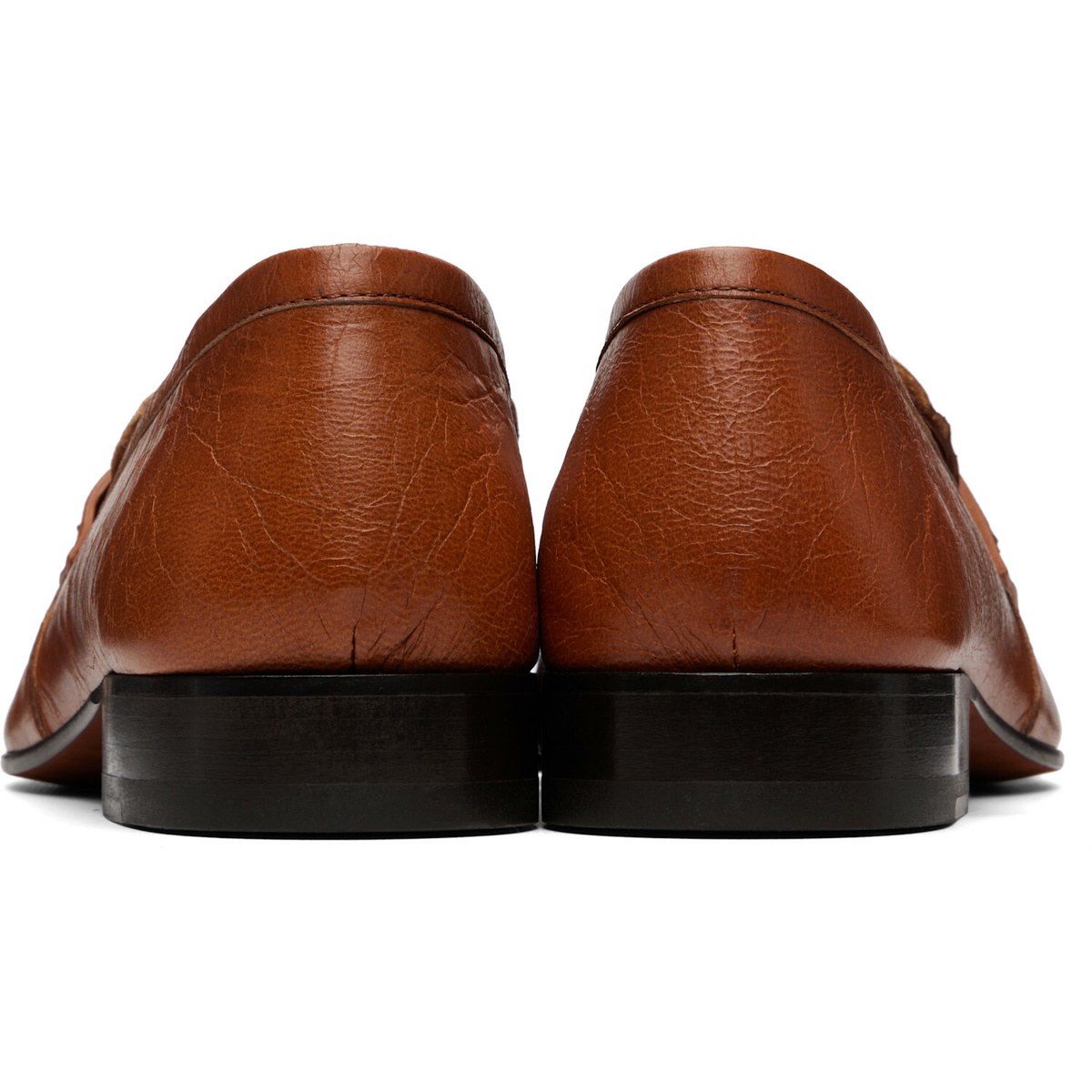 Dries Van Noten Tan Leather Loafers