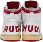 Rhude White Rhecess-Hi Sneakers