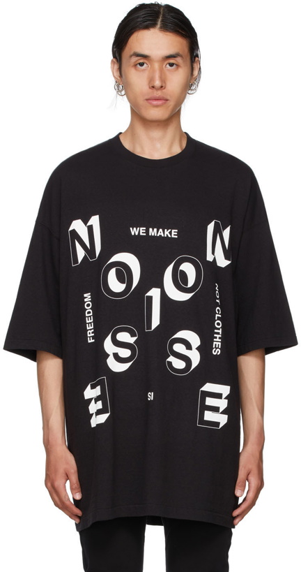 Photo: Undercover Black 'Noise' T-Shirt