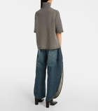 Alaïa Knitted cashmere-blend turtleneck top