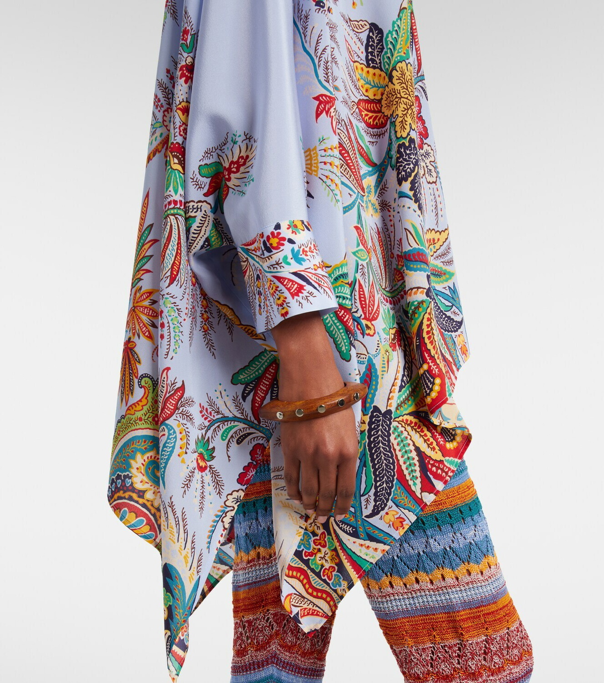 Etro Floral silk blouse