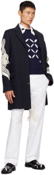 Stefan Cooke White Braided Trousers