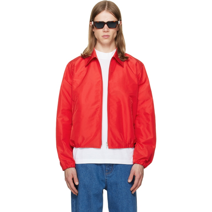 Photo: Jil Sander Red Taffeta Jacket