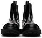 Alexander McQueen Black Leather Chelsea Boots