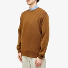 Auralee Men's Washed French Merino Knit in Brown