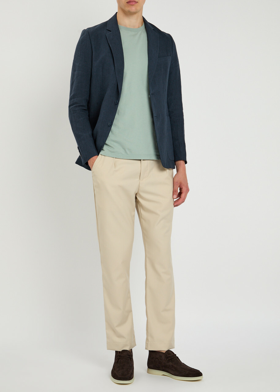Percival Tailored Linen Blazer Navy