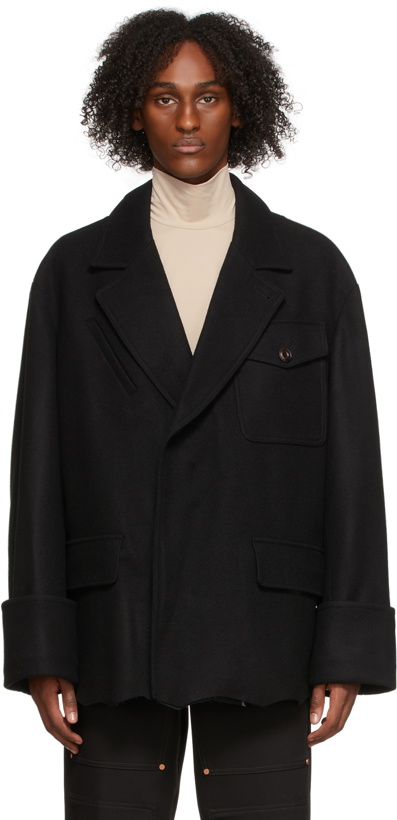 Photo: Andersson Bell Black Raw Cut Francis Coat