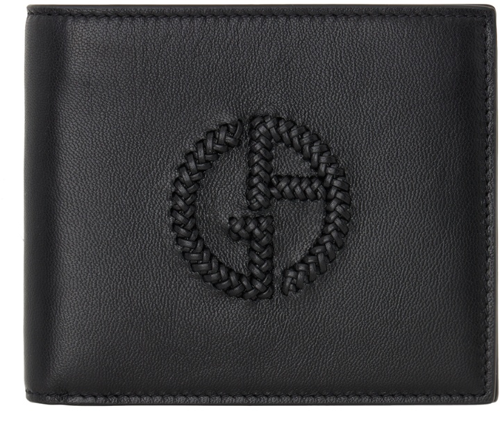 Photo: Giorgio Armani Black Logo Wallet