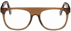 RETROSUPERFUTURE Brown Flat Top Optical Glasses