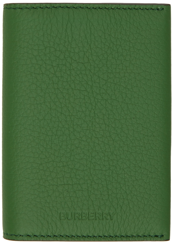 Photo: Burberry Green Leather Card Holder