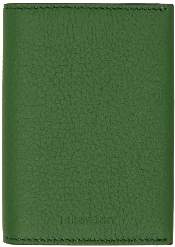 Photo: Burberry Green Leather Card Holder