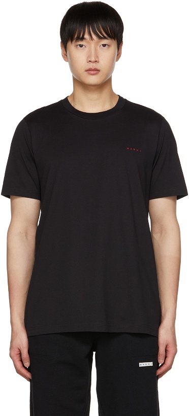 Photo: Marni Black Embroidered T-Shirt