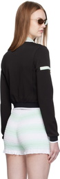 Casablanca Black Viscose Track Jacket