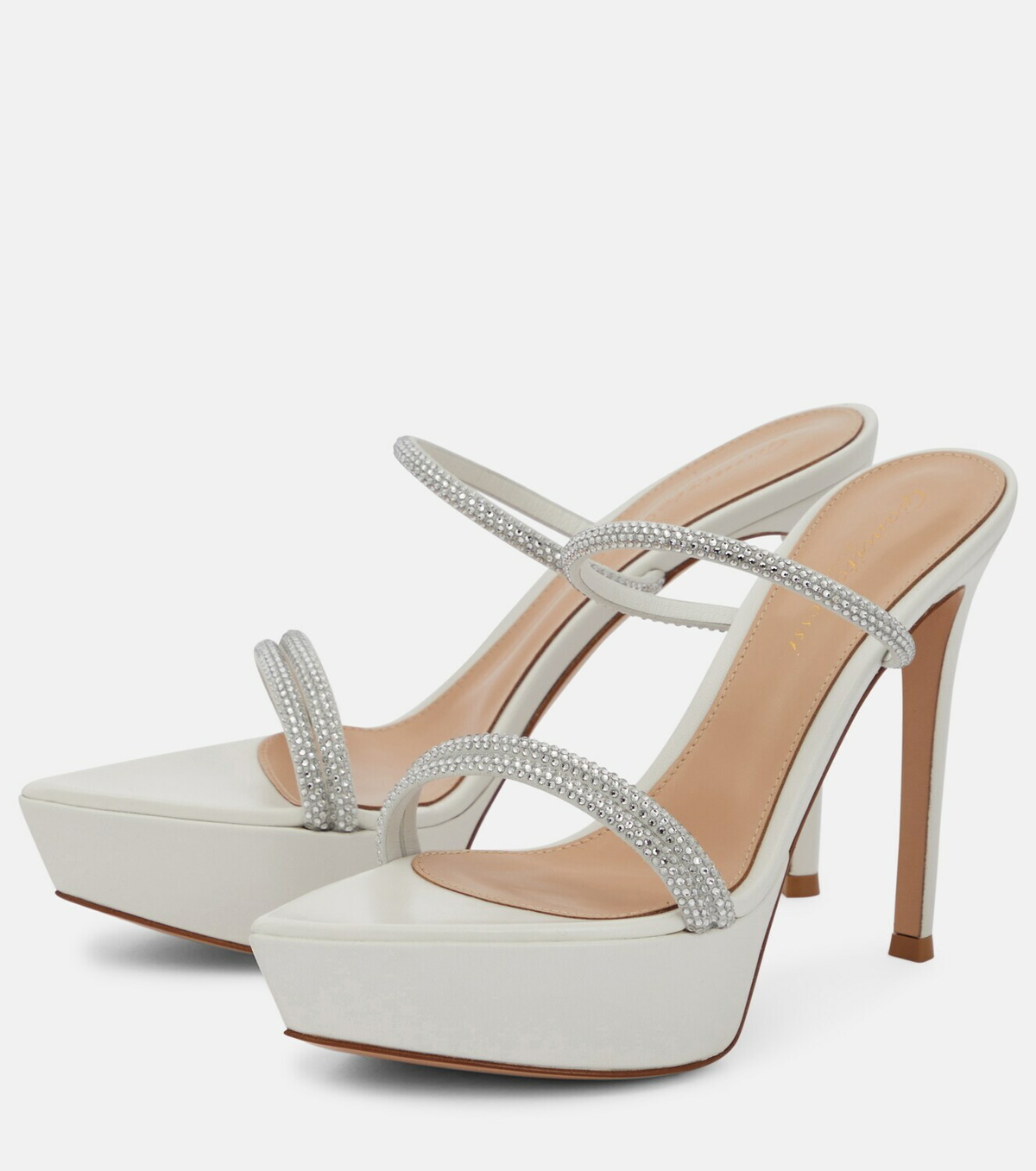 Gianvito Rossi Cannes leather platform sandals Gianvito Rossi