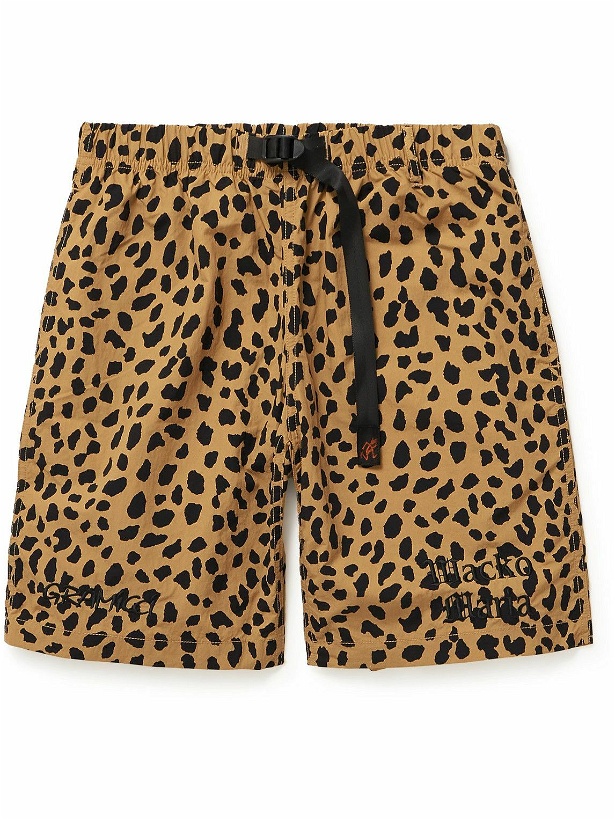 Photo: Wacko Maria - Gramicci Straight-Leg Belted Leopard-Print Nylon Shorts - Neutrals