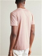 Officine Générale - Slub Cotton-Blend Jersey T-Shirt - Pink