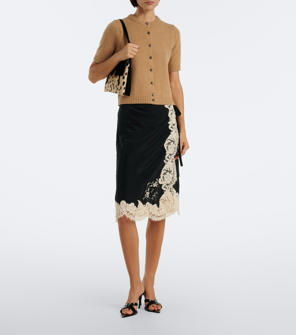 Khaite Soft Blake Small calf-hair and suede shoulder bag
