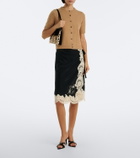 Khaite Soft Blake Small calf-hair and suede shoulder bag