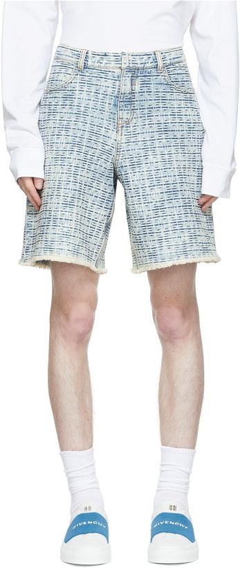 Photo: Givenchy Blue 4G Shorts