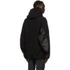 Julius Black Fleece Hooded Jacket
