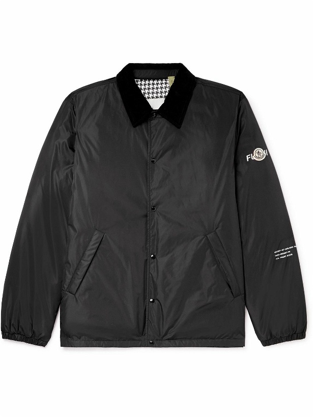 Photo: Moncler Genius - 7 Moncler FRGMT Hiroshi Fujiwara Appliquéd Shell Jacket - Black